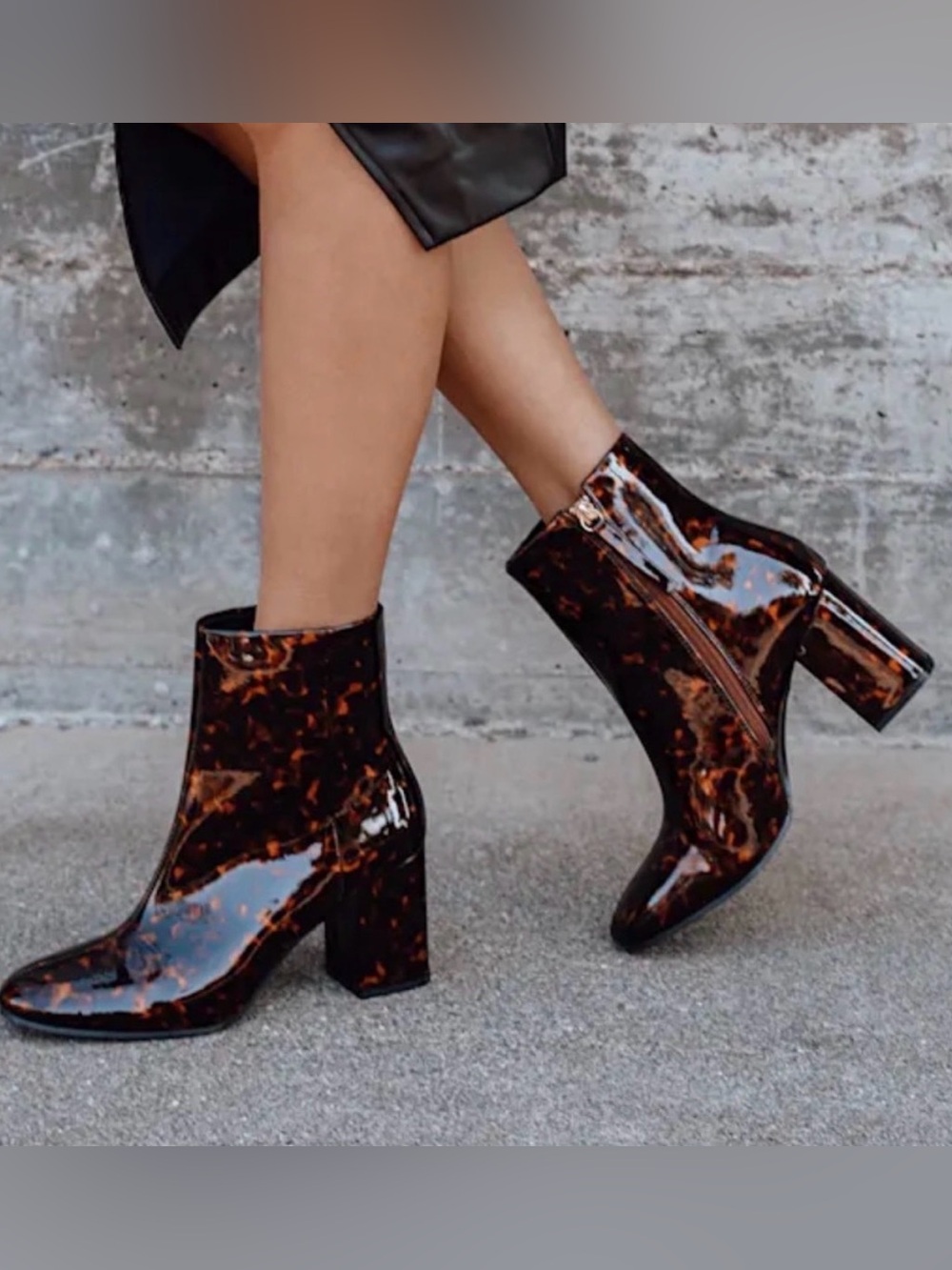 Lulu's Tortoiseshell Ankle Booties